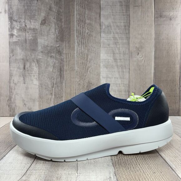 Oofos OOmg Men's Size 9 Low Recovery Shoes Sneakers Mesh Lightweight Navy Blue - Picture 6 of 12